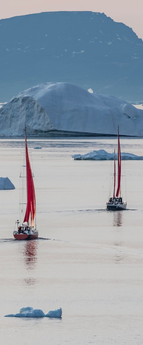 PAIR OF RED SAILS II by Fabio Accorrà