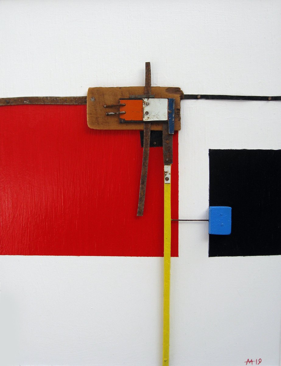 Geometric Abstract Sculpture By Mark Mazurczyk, 10 X 13", Hku. 02, Original Artwork