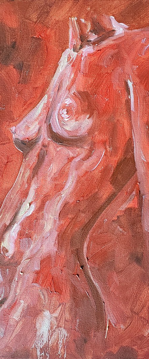 "Fire" - Nude - Female Figure by Katrina Case