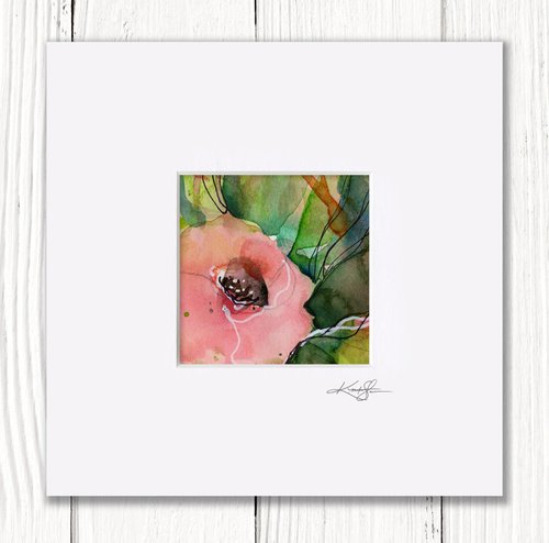 Little Dreams 28 - Small Floral Painting by Kathy Morton Stanion by Kathy Morton Stanion