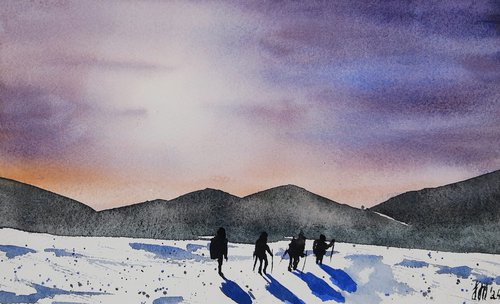 Winter sun in the mountains by Yuliia Sharapova