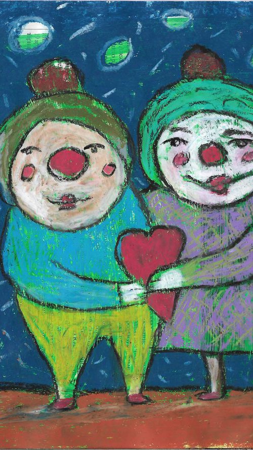 Clown family #1 by Pavel Kuragin
