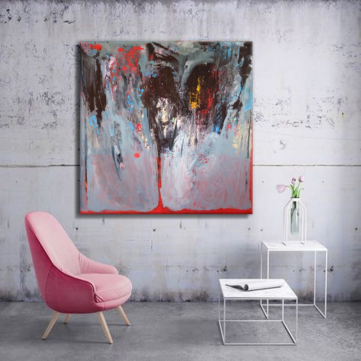 Extra large140x140 painting Schubert - Serenade by Veljko  Martinovic