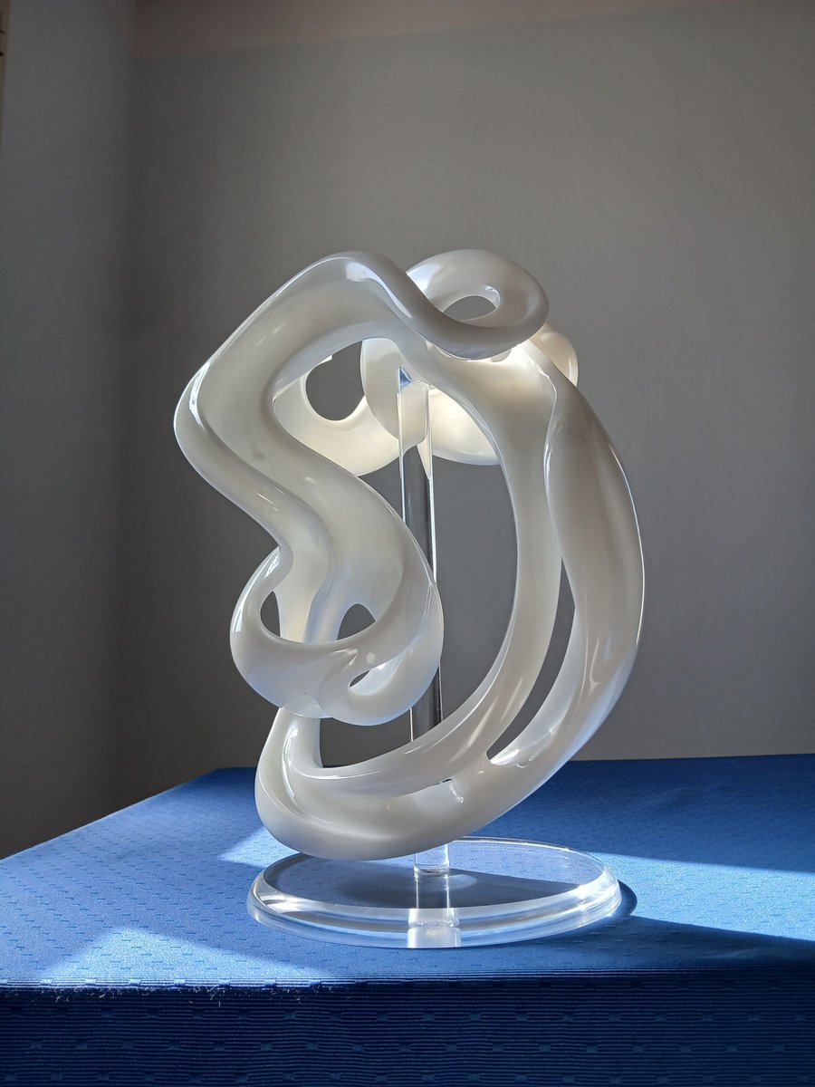 Abstract Stone Sculpture By Massimiliano Capraro, 11 X 15", Love, Original Artwork