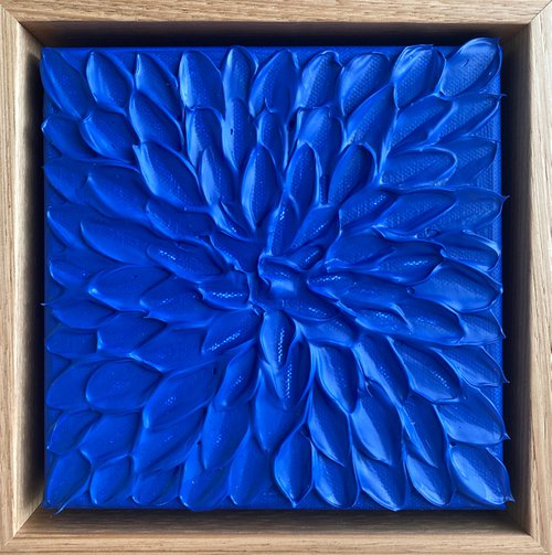 Blue abstract mini by Guzaliya Xavier