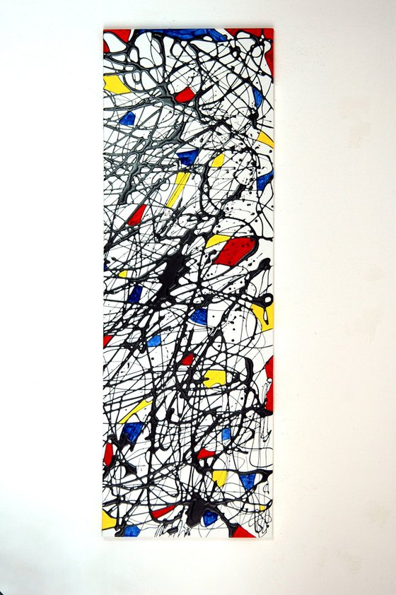 Abstract on canvas 133 (after Mondrian)
