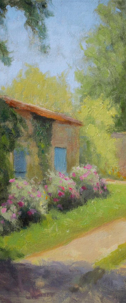 Old Stone French house in late Spring by Gav Banns
