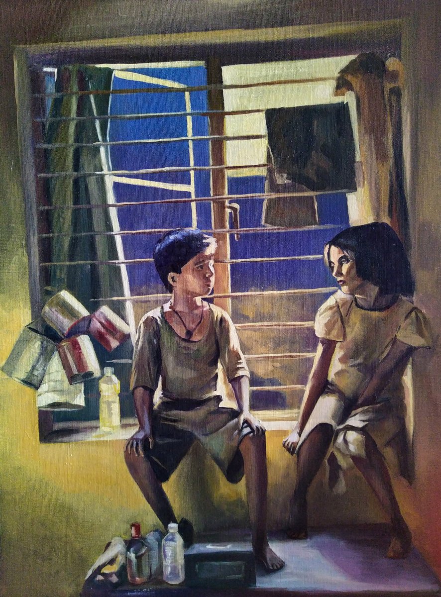 Photorealistic Oil Painting , Children And Impoverished India By Yulia Lihina, 18 X 25, Artwork For Sale On Artfinder