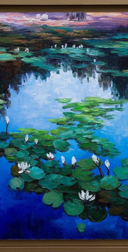 WATER LILIES 14 by Oleksii Vylusk