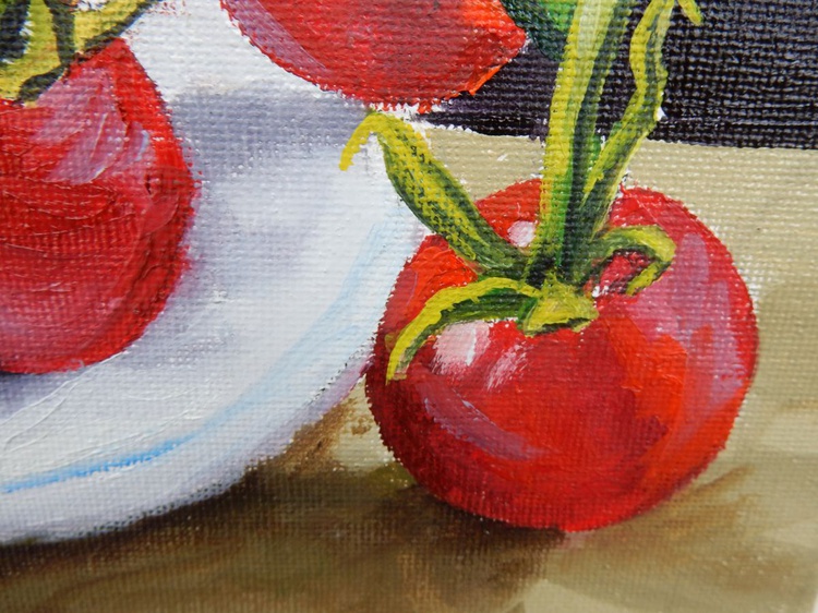 Branch of tomatoes (2). Still life. | Artfinder