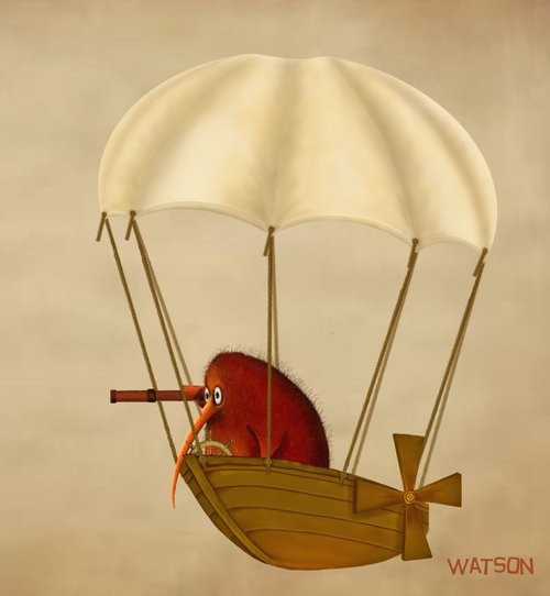 Kiwi Kev's - Flying Machine by Marlene Watson