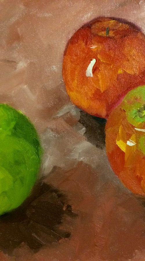 Delicious apples by Ramya Sarveshwar