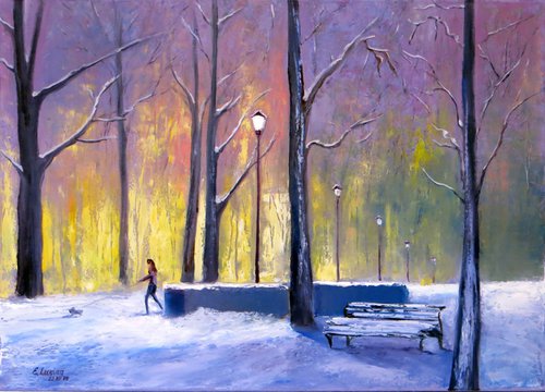 In winter park by Elena Lukina