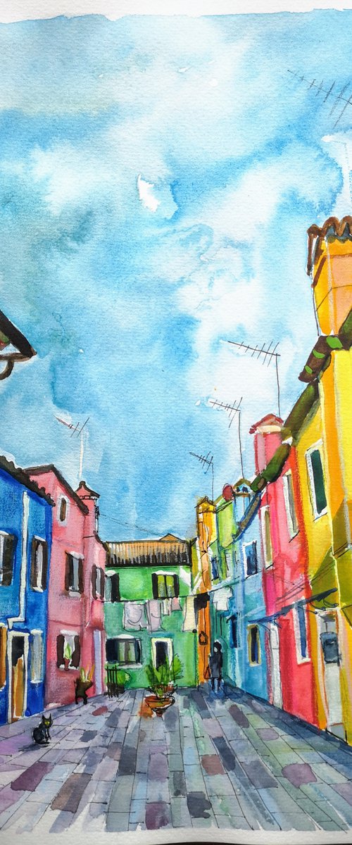 Burano, Veneto by Jelena Nova