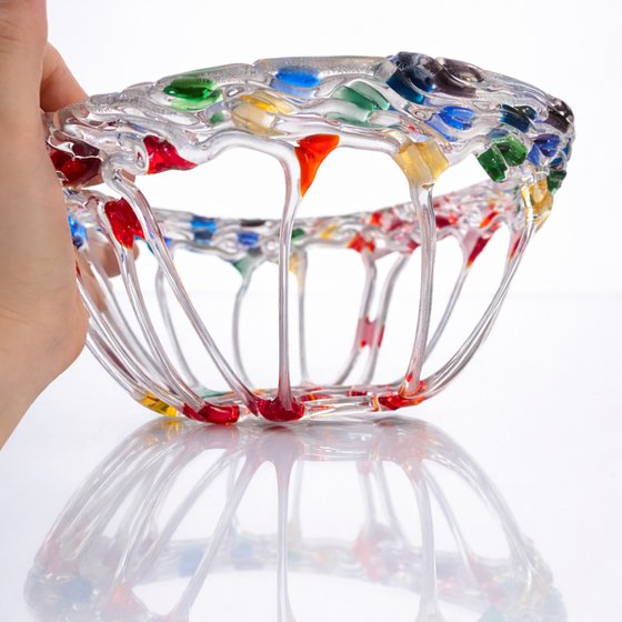 Confetti Fused Glass Bowl