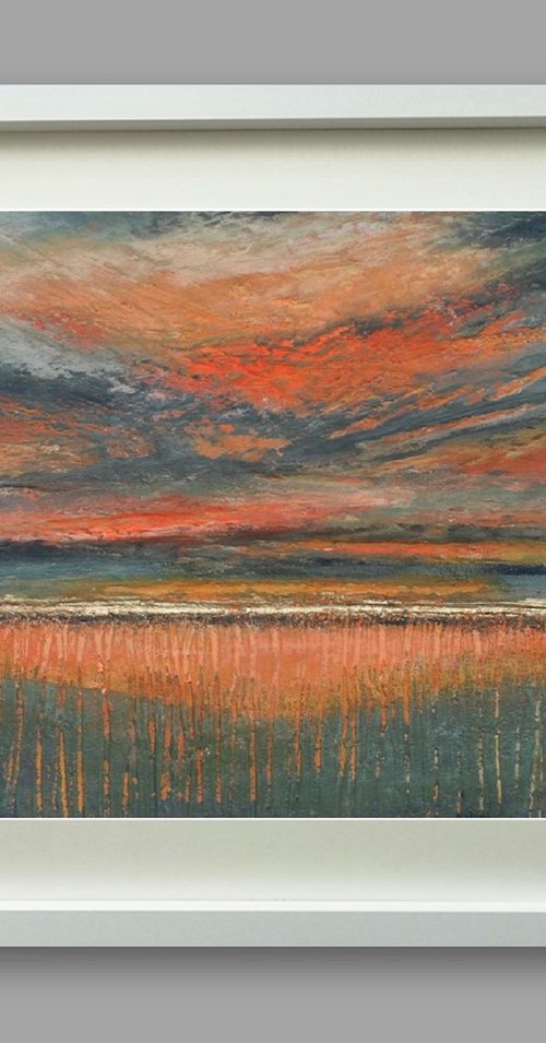 Summer Sunset - Original Painting - Study 5 - Sennen Cove Cornwall by Tony Davie