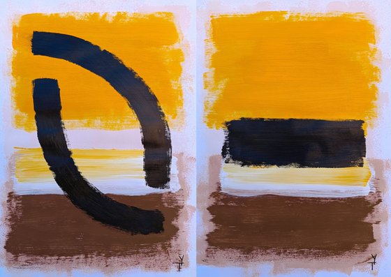 Quiet Alignment. Diptych