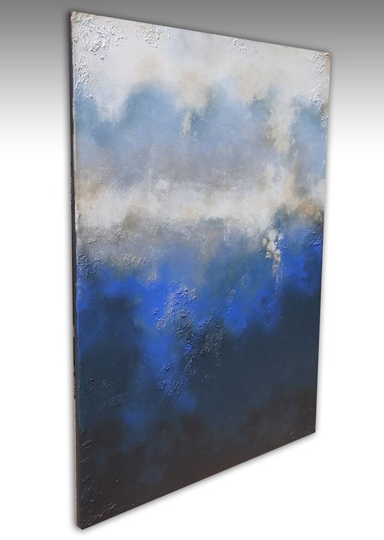 blue mornings (120 x 80 cm)