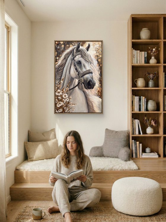 Majestic Horse. Magic Garden