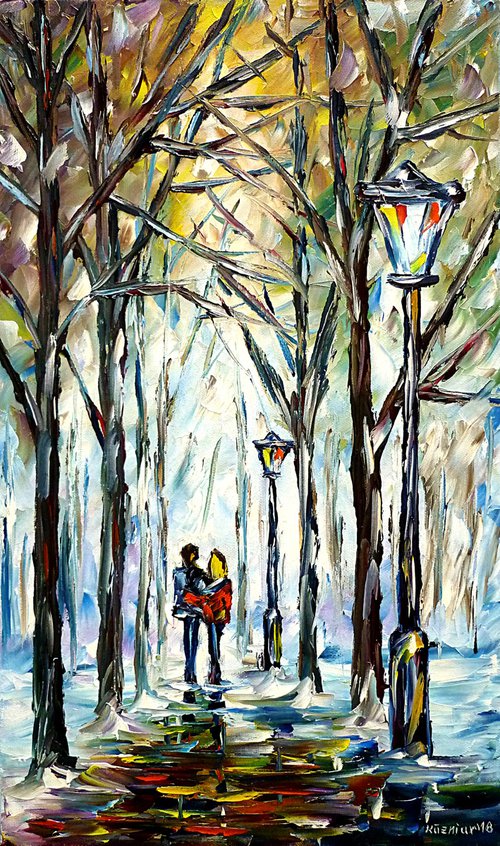 Park In Winter II by Mirek Kuzniar
