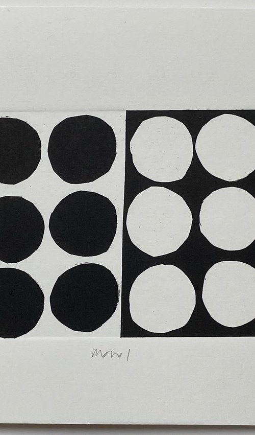 Mono No.1 original abstract monotype by Francesca Iannaccone
