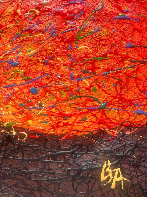 Tangerine Dawn - abstract sunrise