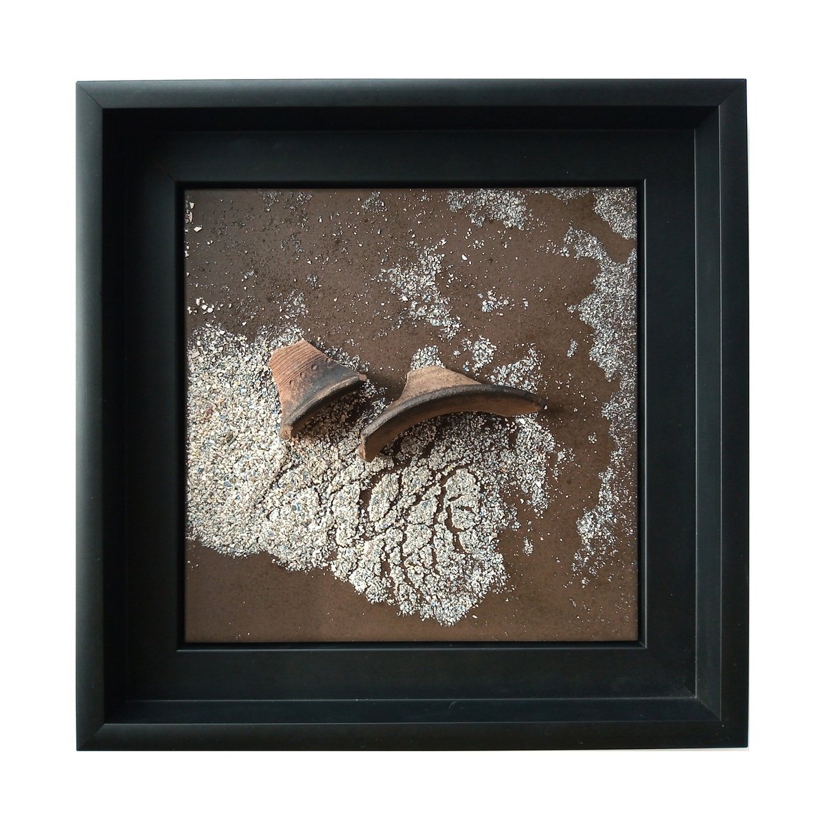 Abstract Still Life Relief By Rossitza Trendafilova, 11 X 11", "The Past Inside Of Us Iii", Original Artwork