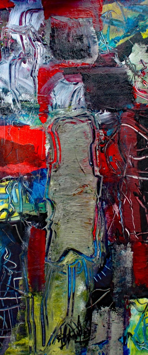 JEUNE FEMME GRAFFITIS by Jacques Donneaud