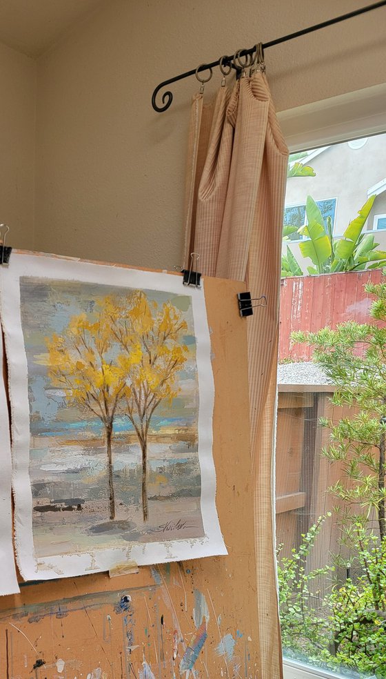 Golden Tree and Fog II