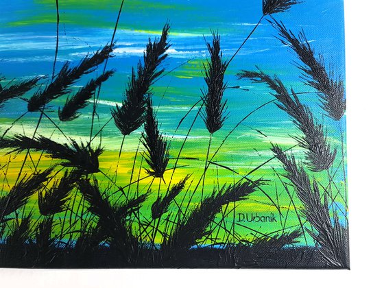 Sunrise in the grass