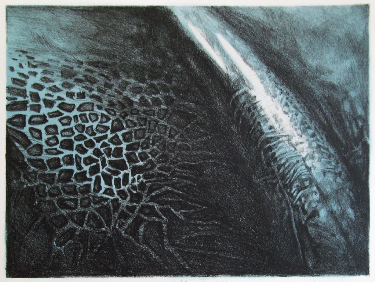 Landscape Limited Edition Print By Kristina Vatova, 13 X 11", "No Title", Original Artwork