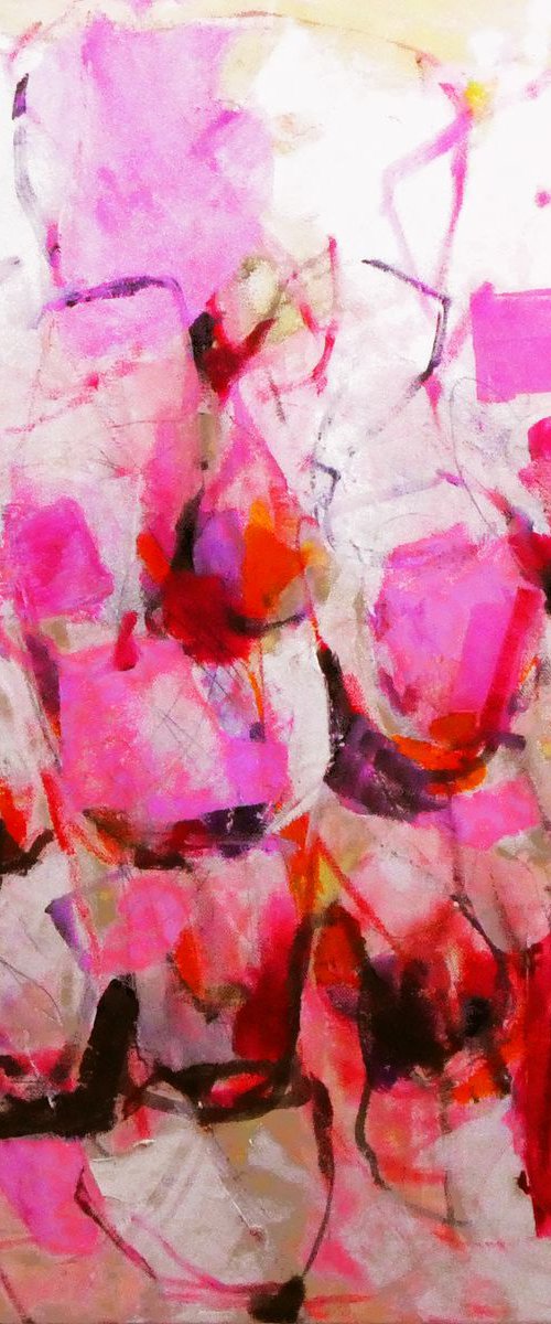 Magnolias Windy Day : An Abstract by Irene Wilkes