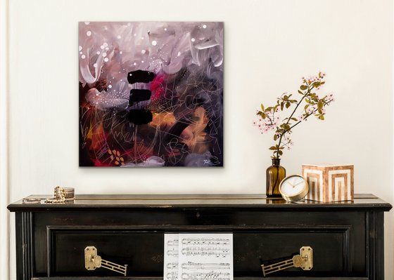 Sommeil paradoxal - Original expressive abstract on canvas - Ready to hang