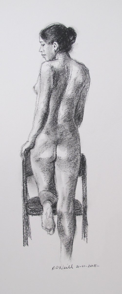 Standing female nude by Rory O’Neill