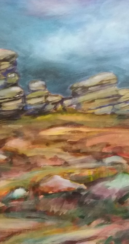 Wheelstones, Derwent Edge, Peak District by Jean  Luce