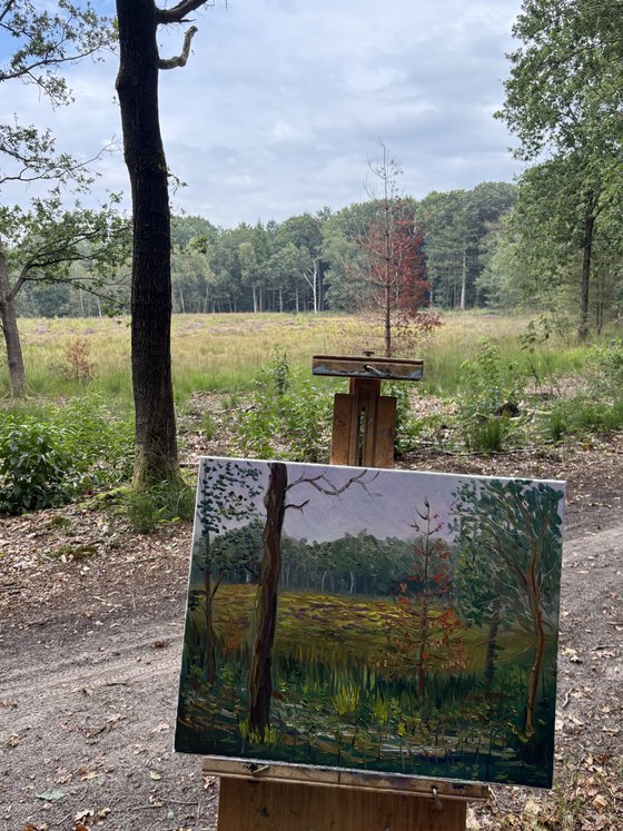 Dutch Forest Clearing. Plein air