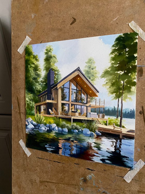 A house by the lake