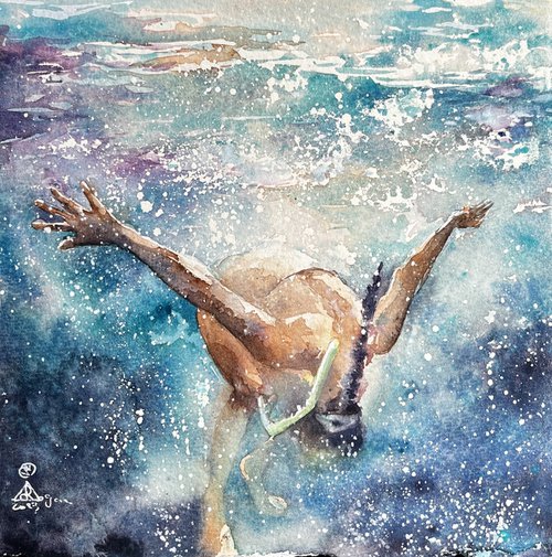 Diving#4 by Larissa Rogacheva