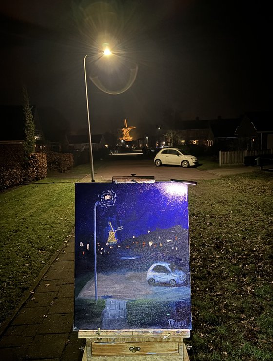 January Night Plein Air