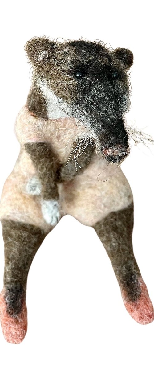 Bolchoï, felted wool shrew by Eleanor Gabriel