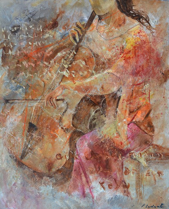 Plaing cello 56