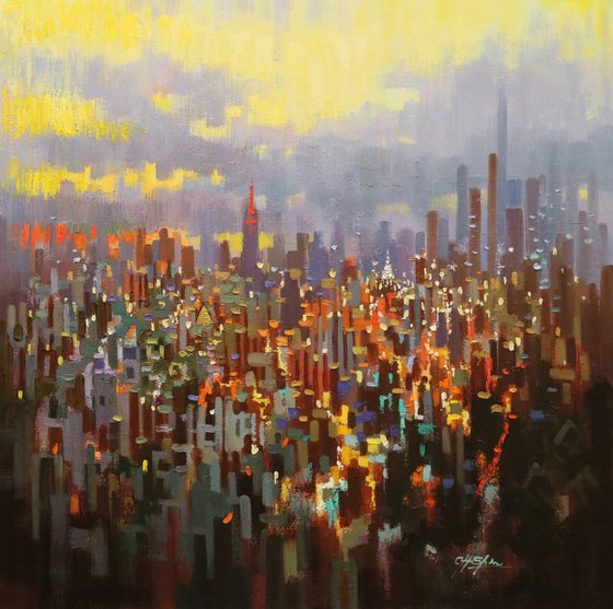 New York Toward Sunset