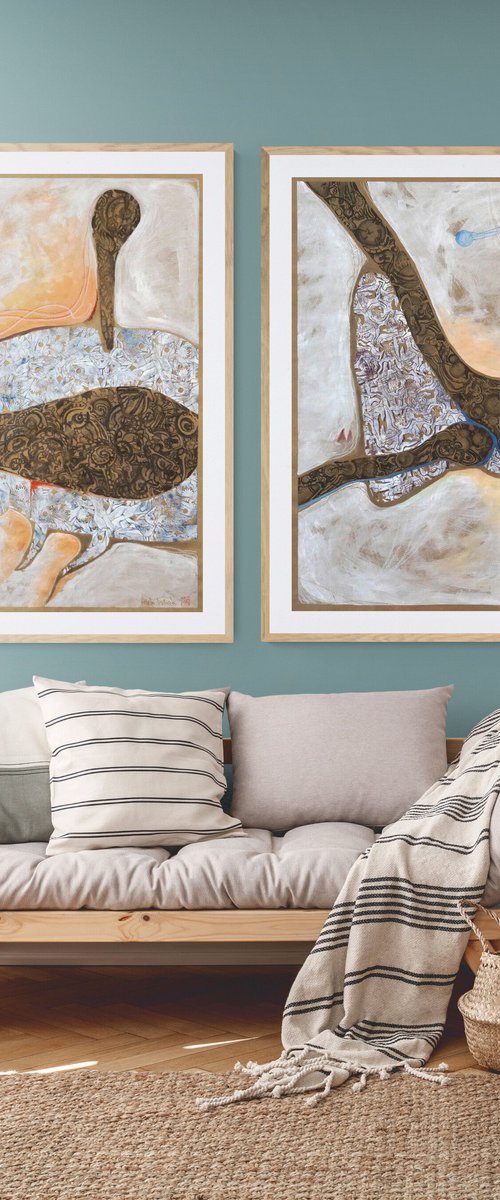 THE BIOMORPH Diptych by TRET•IAK