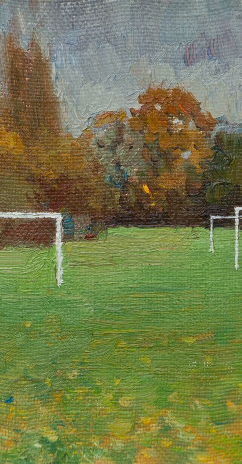 Autumn on the football fields by Anastasia Borodina