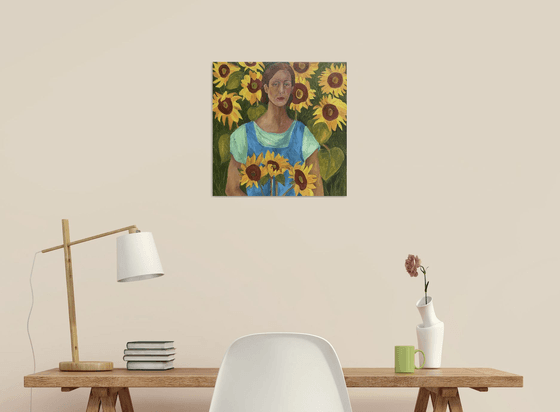 Emma in the Sunflowers