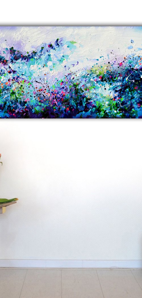 Fresh Moods 39 - Abstract Floral Field by Soos Roxana Gabriela