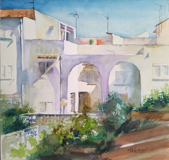 White spanish houses2