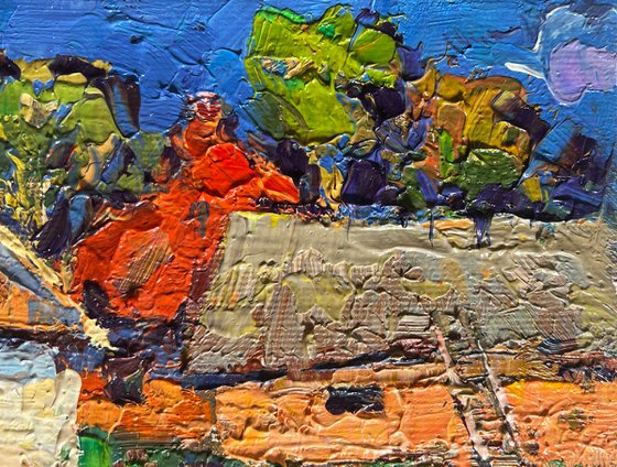 Sunny day in the village