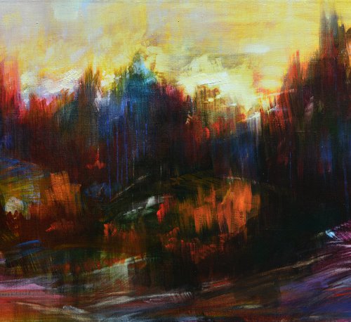 "Evening horizon" 50x120cm by Mykola  Kocherzhuk