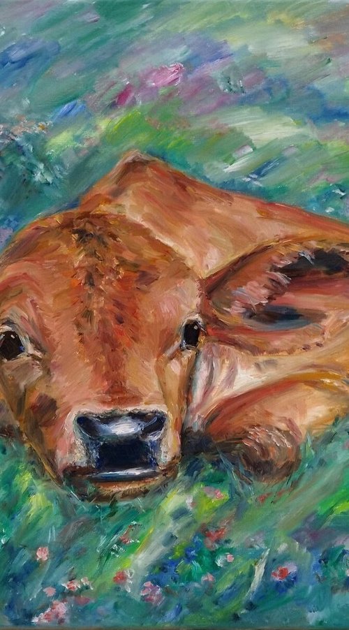 Salvia, The Cow by Jura Kuba Art